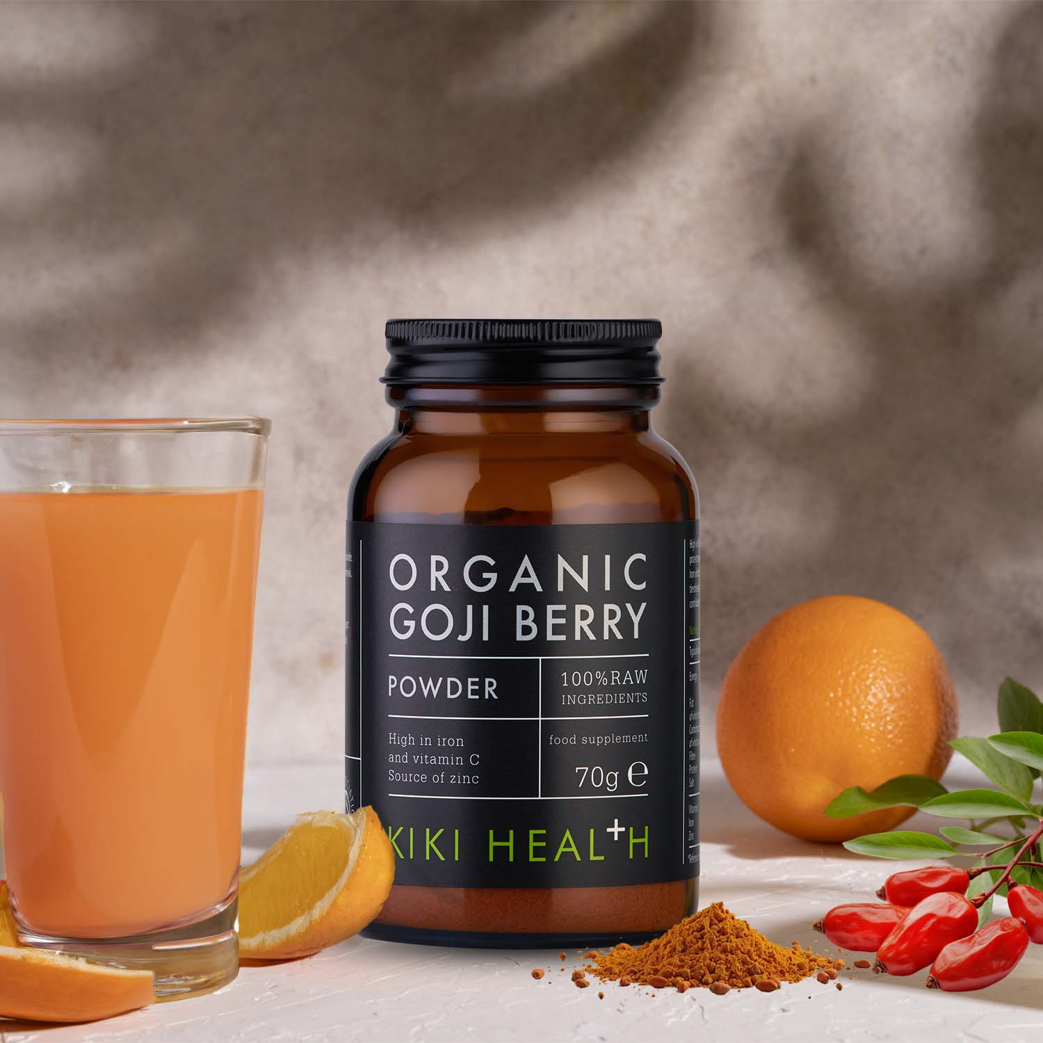 KIKI Health Organic Goji Berry Powder 70g