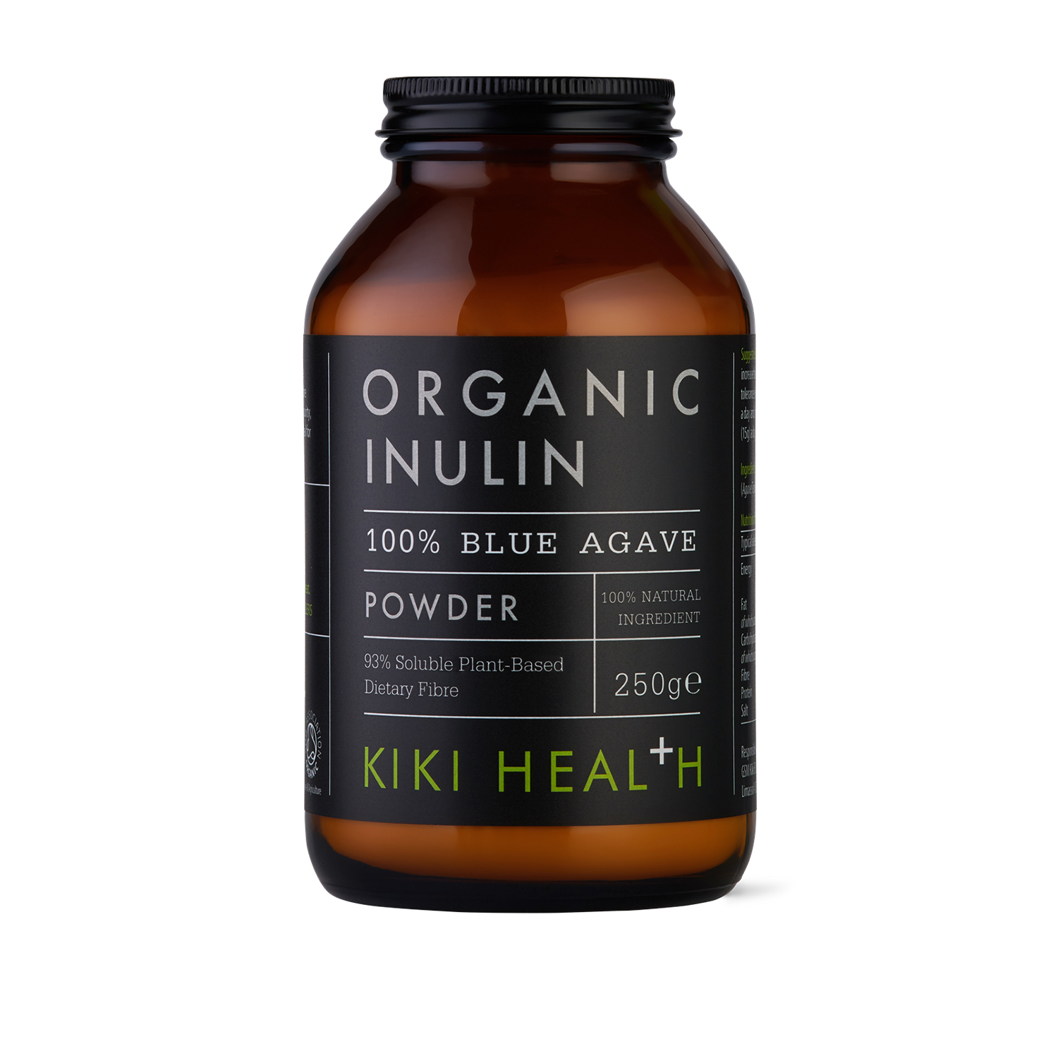 KIKI Health Organic Inulin 100% Blue Agave Powder 250g