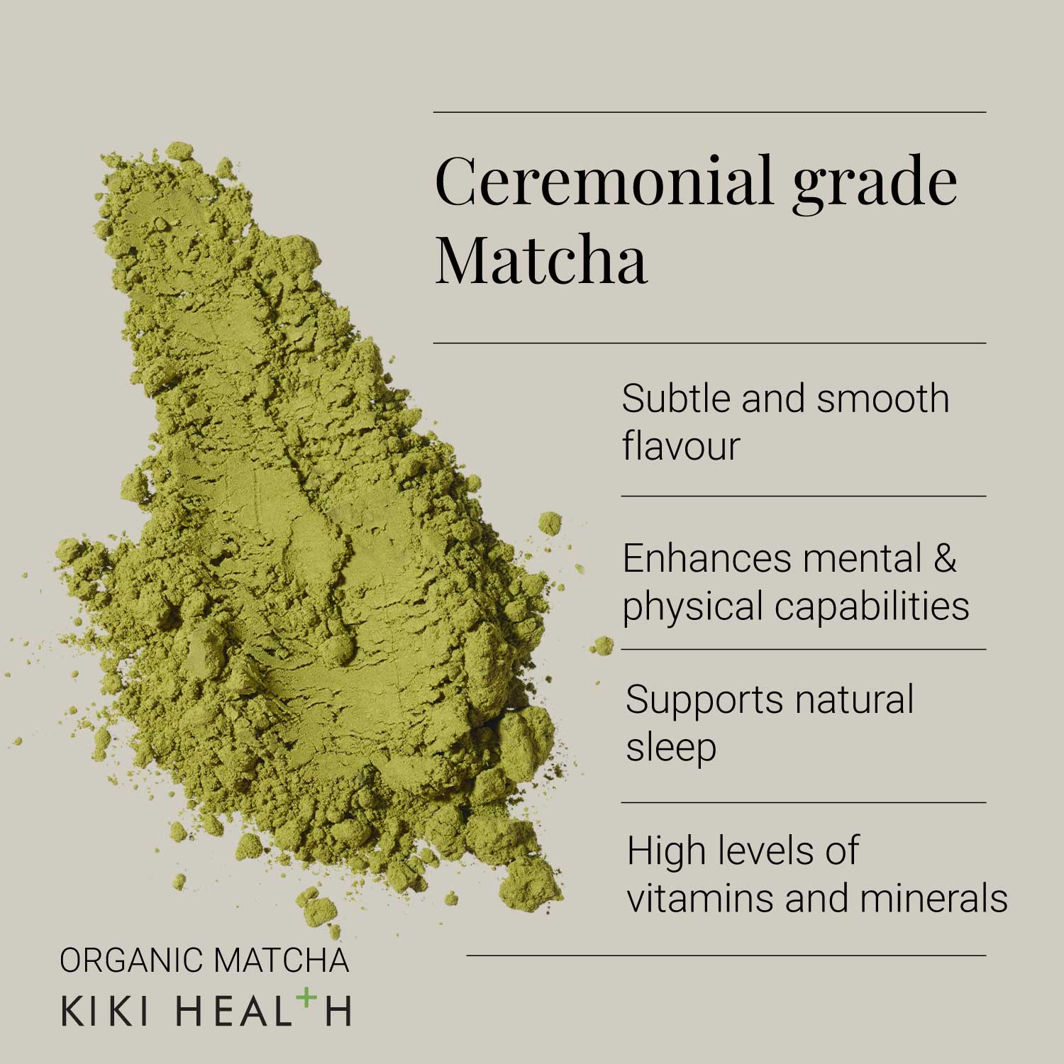 KIKI Health Organic Matcha Powder 30g