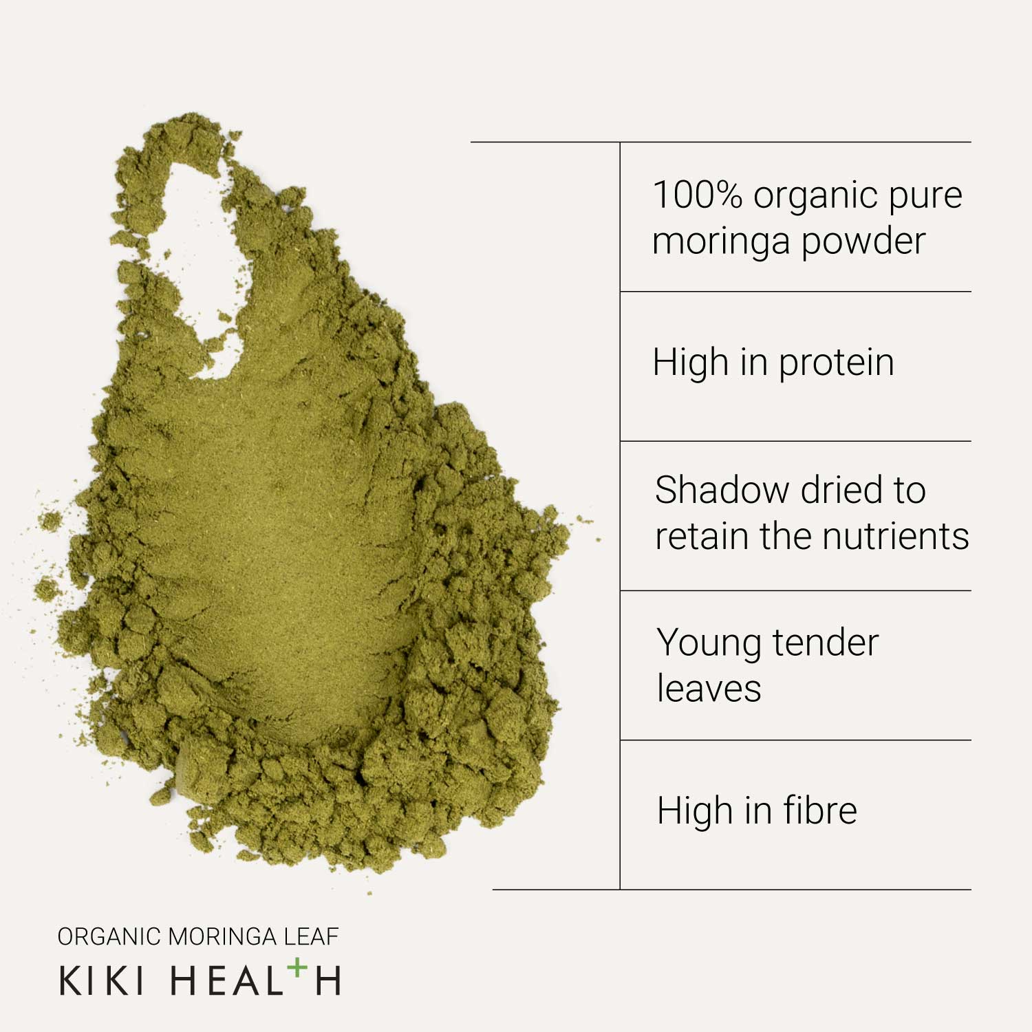 KIKI Health Organic Moringa Powder 100g