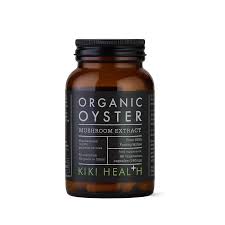 KIKI Health Organic Oyster 340mg, Beta-Glucan Mushroom Extract, 60 Veg Capsules