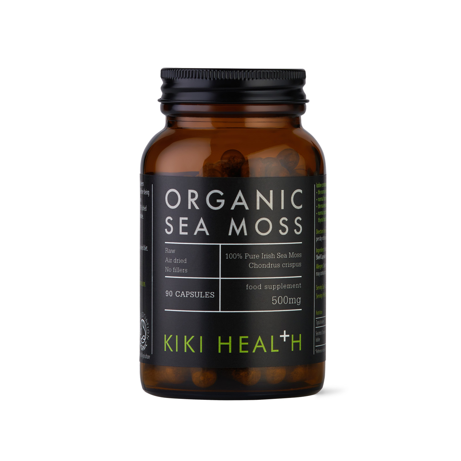 KIKI Health Organic Sea Moss 500mg 90 Capsules