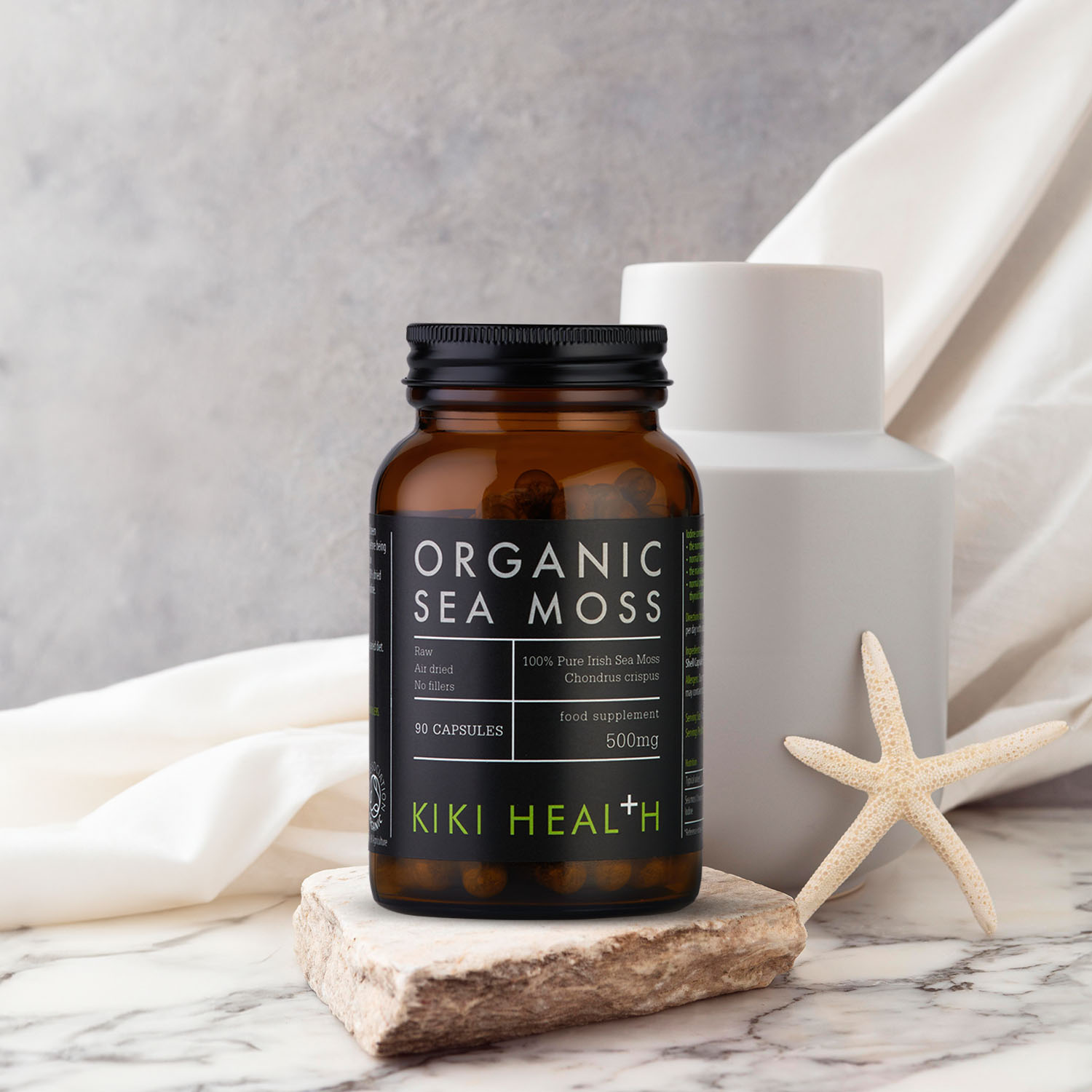 KIKI Health Organic Sea Moss 500mg 90 Capsules