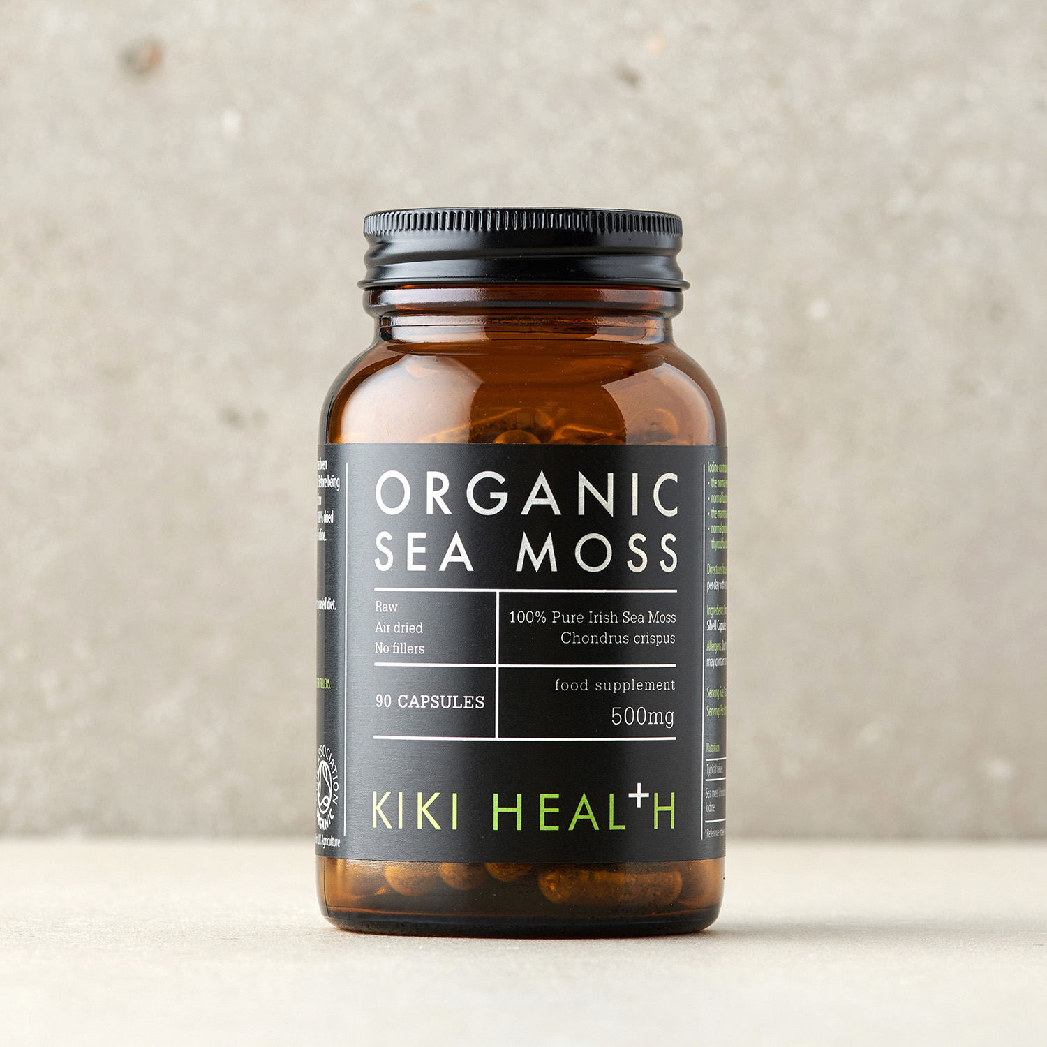 KIKI Health Organic Sea Moss 500mg 90 Capsules
