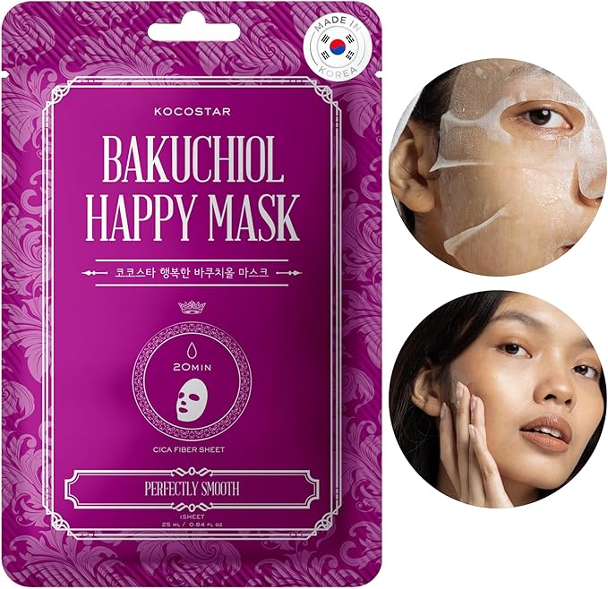 Kocostar Happy Mask Facial Sheet Bakuchiol 23ml 1s