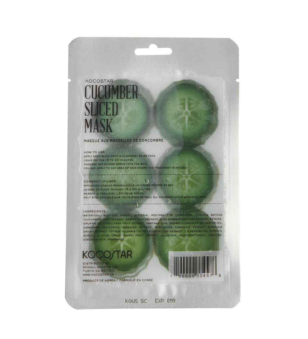 Kocostar Slice Mask Facial Sheet Cucumber 15ml 1s
