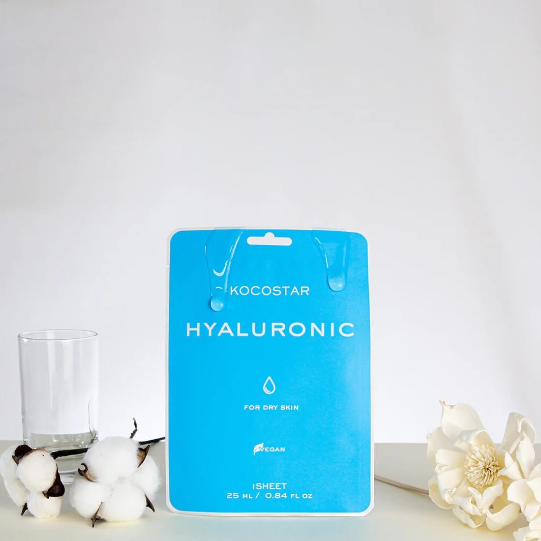 Kocostar Vegan Facial Mask Sheet Hyaluronic 25ml 1s