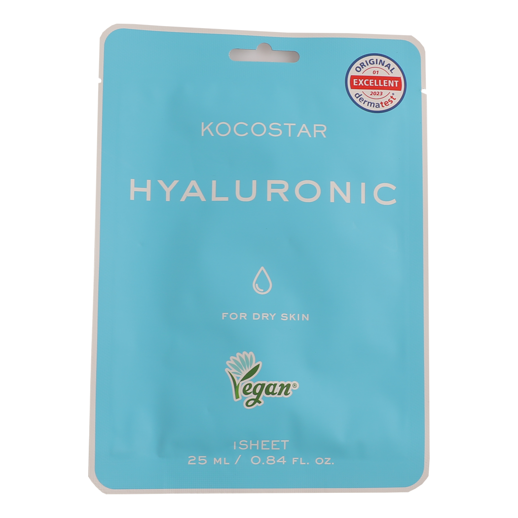 Kocostar Vegan Facial Mask Sheet Hyaluronic 25ml 1s