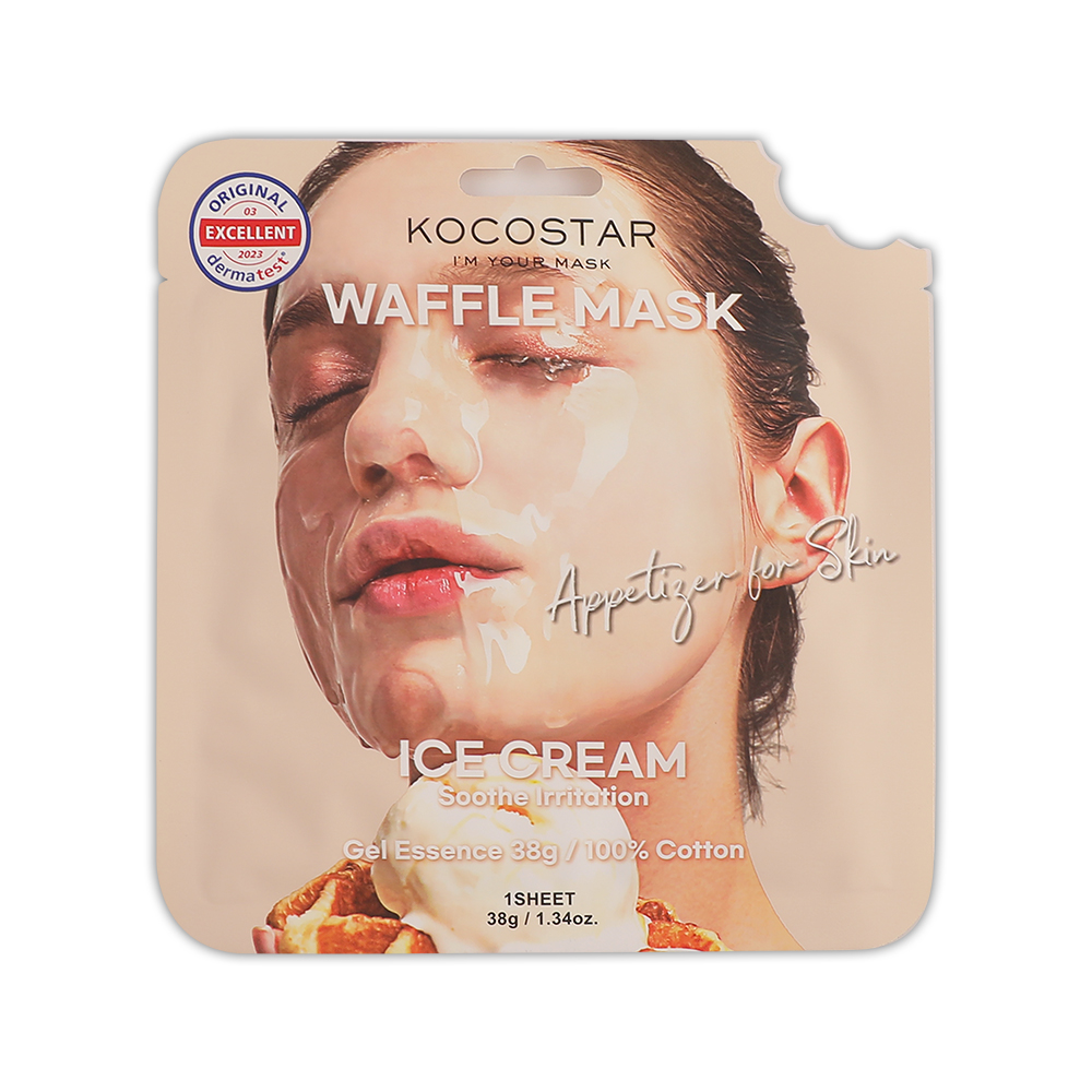 Kocostar Waffle Mask Facial Sheet Ice Cream 38g 1s