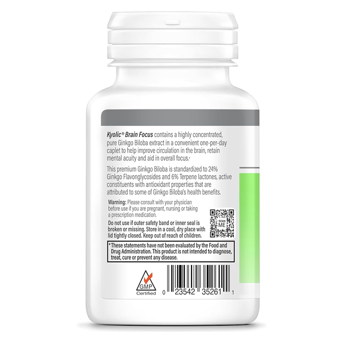 Kyolic Brain Focus 60 Vegetarian Caplets