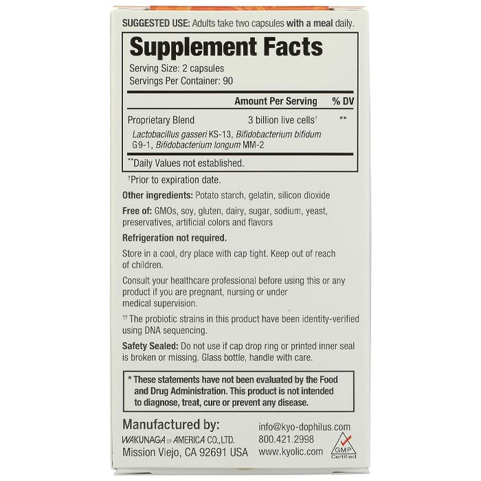 Kyolic Dophilus Restore Balance Protect 45 Capsules