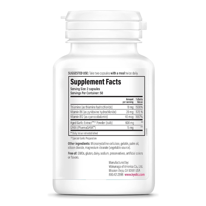 Kyolic Formula 101 Stress & Fatigue Relief 100 Capsules