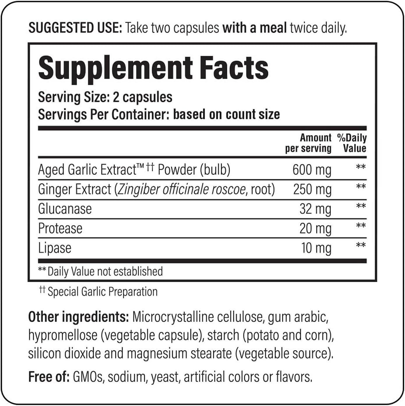 Kyolic Formula 102 Candida Cleanse & Digestion 100's