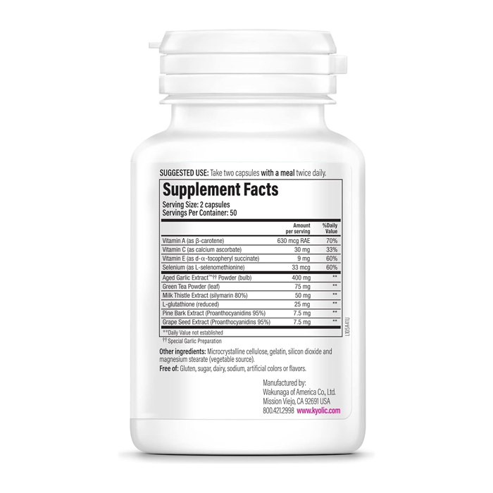 Kyolic Formula 105 Detox & Anti Aging 100 Capsules