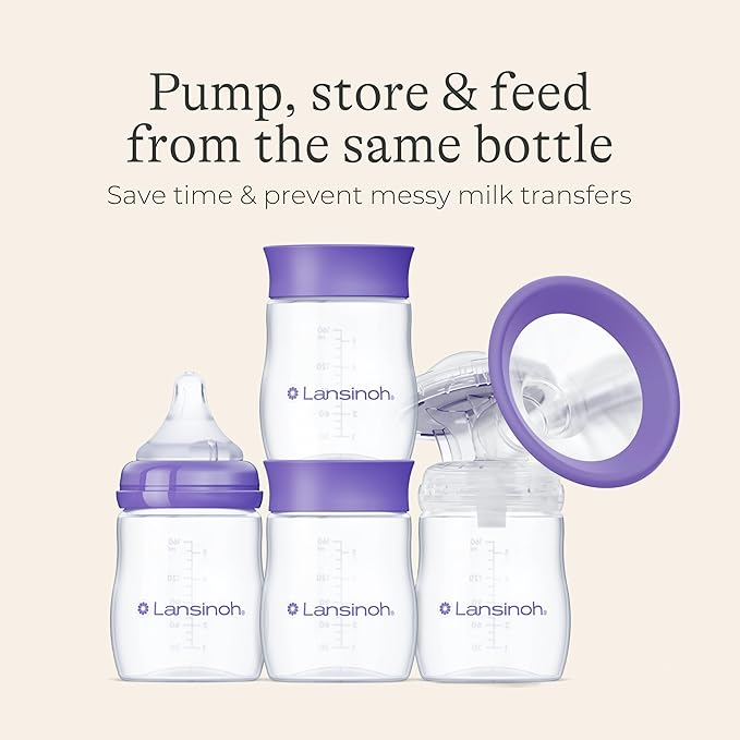Lansinoh Breastmilk Storage Bottles 160ml x 4