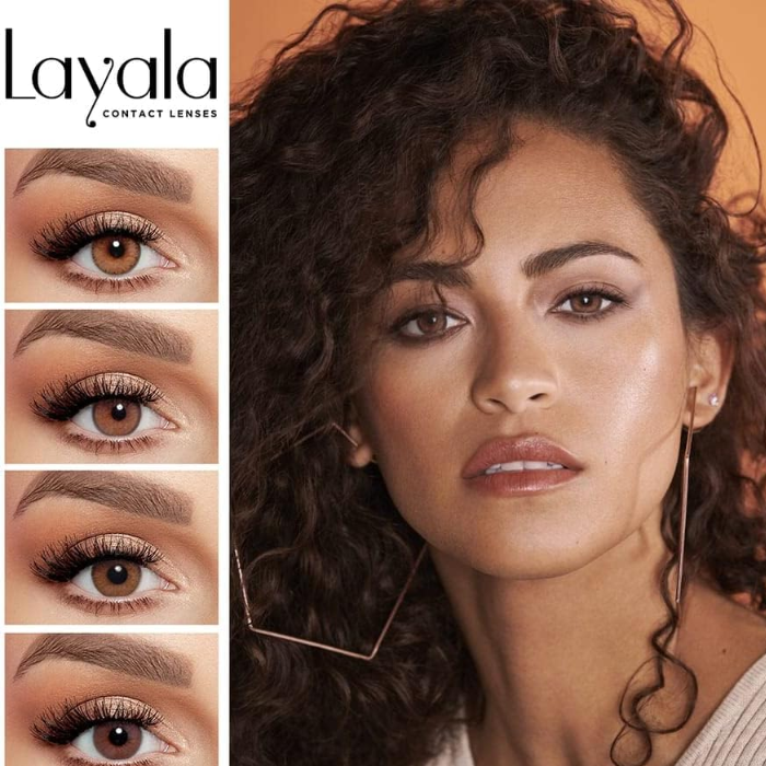Layala Contact Lens 3 Months Crystal Brown