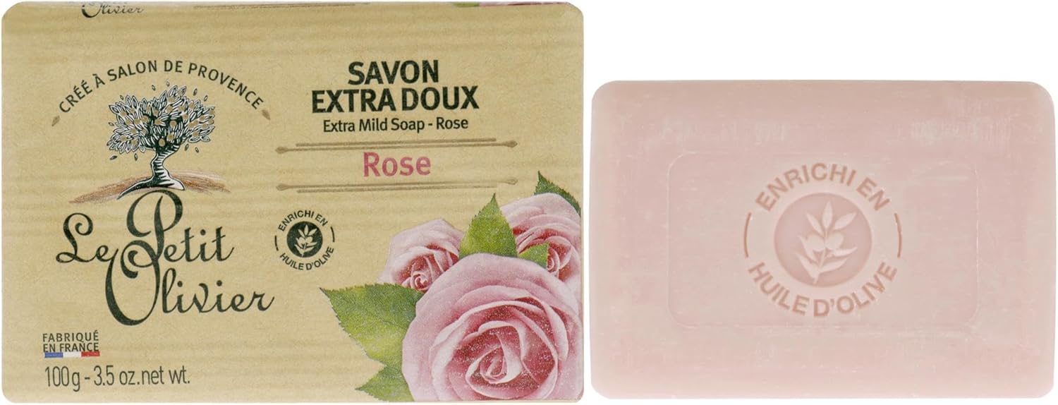 Le Petit Olivier Extra Mild Soap - Rose 100g