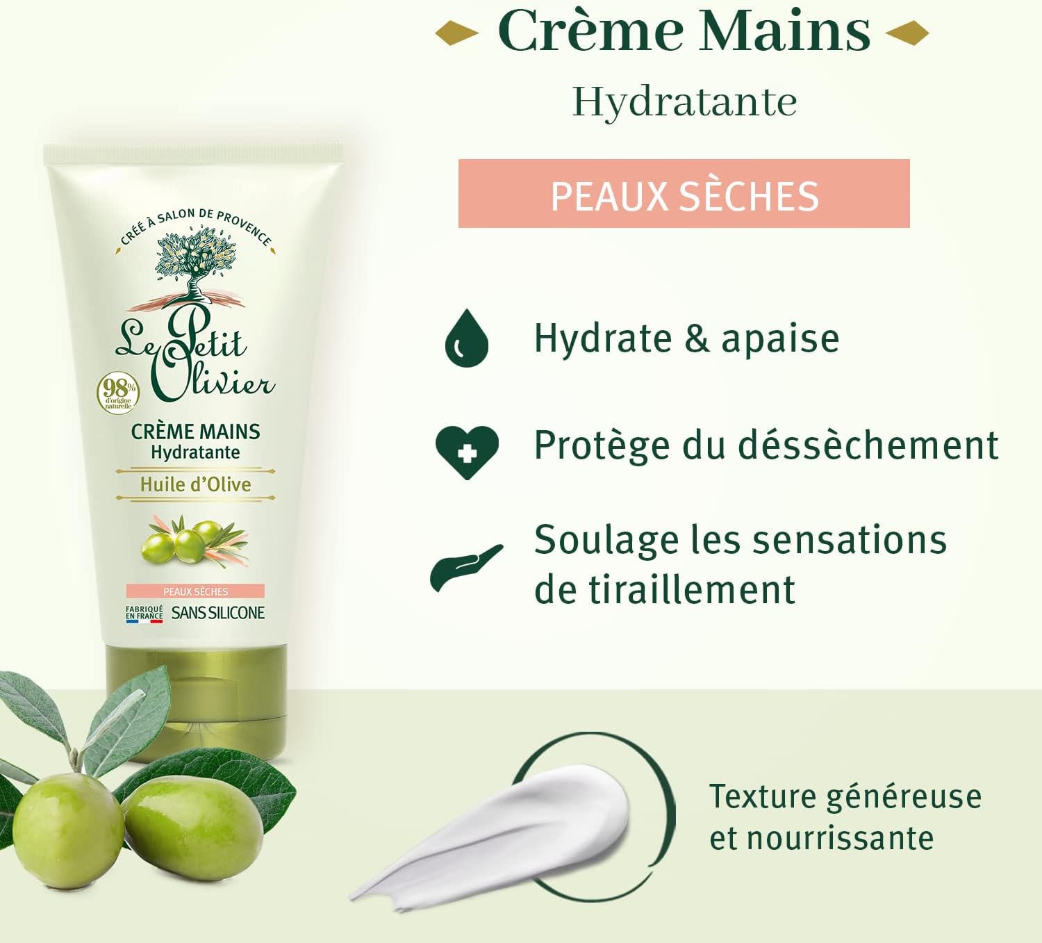 Le Petit Olivier Hand Cream Moistur-Olive Oil 75ml