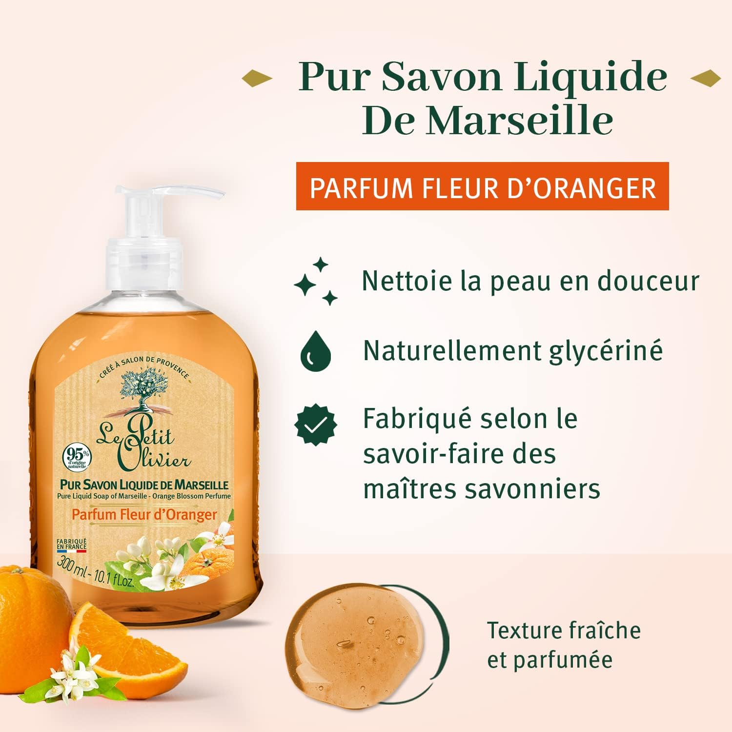 Le Petit Olivier Liquid Soap Orange Blossom Perfume 300ml