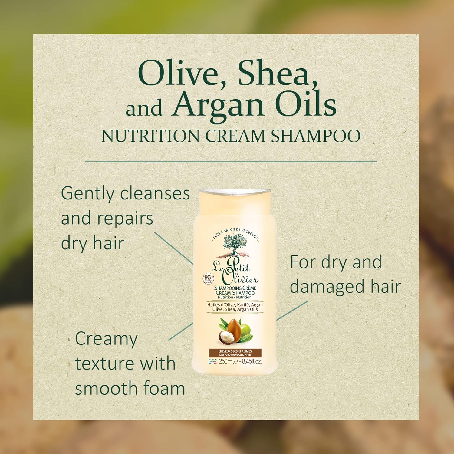 Le Petit Olivier Nutrition Cream Shampoo 250ml