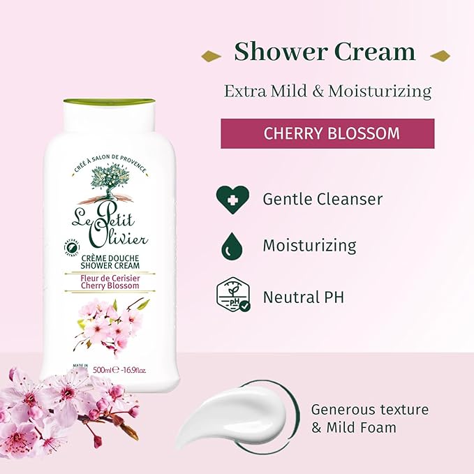 Le Petit Olivier Shower Cream Cherry Blossom 500ml