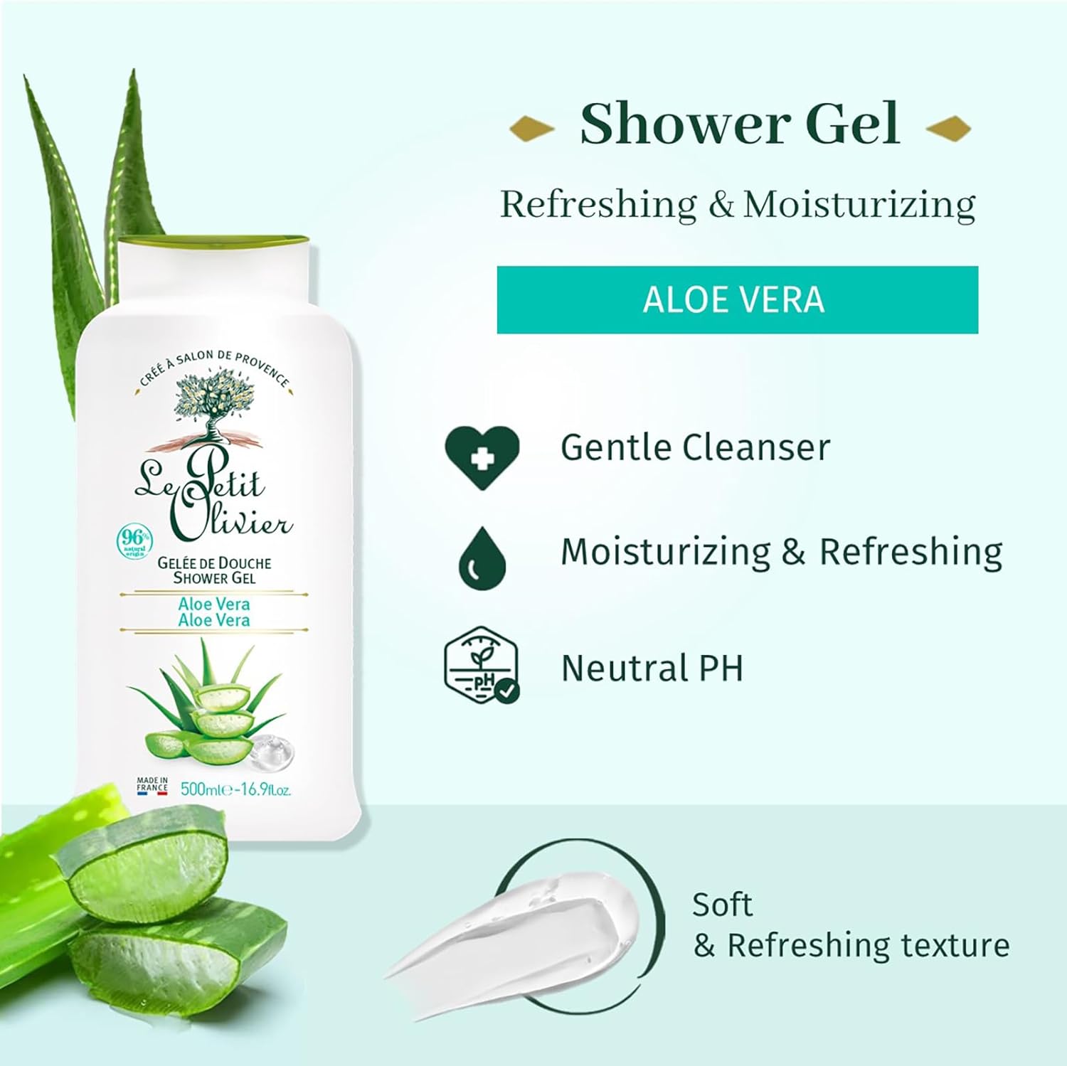 Le Petit Olivier Shower Gel Aloe Vera 500ml