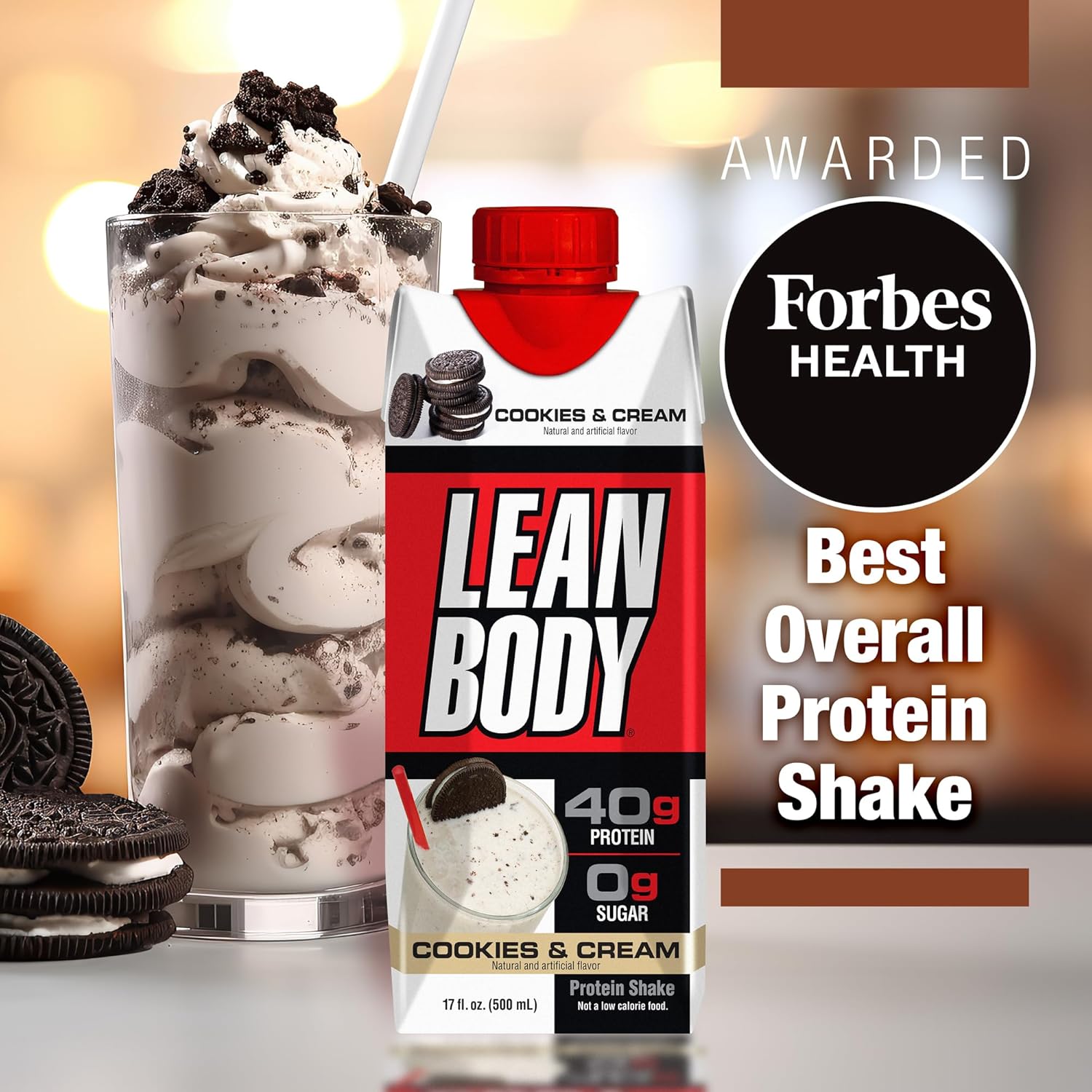 Lean Body RTD Cookies and Cream 17oz - Box Of 12pcs