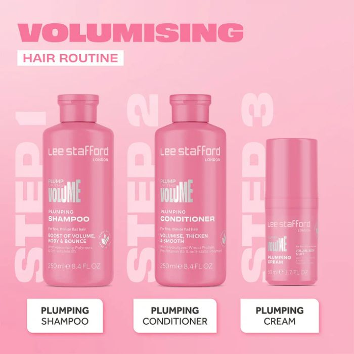 Lee Stafford Plump Up The Volume Conditioner, Thickening and Lightweight Hair Booster, 250ml
