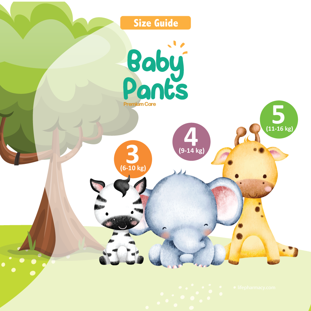 Life Baby Diaper Pants Size 3-Medium (6-10KG) 52'S