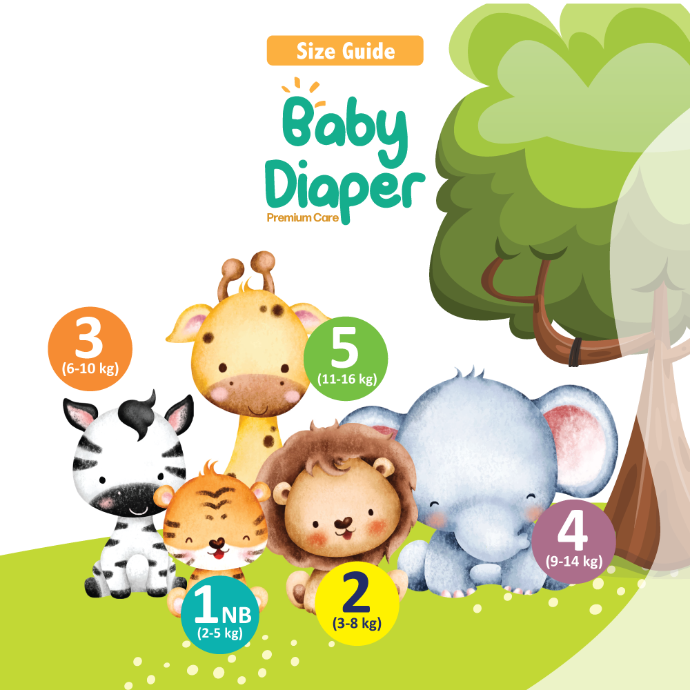Life Baby Diaper Size 3-Medium (6-10KG) 32's