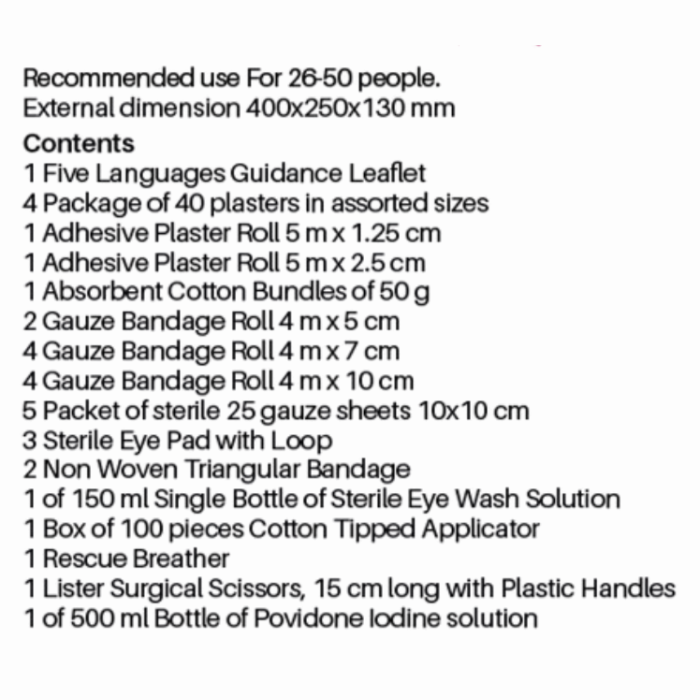 Life First Aid Kit 26-50
