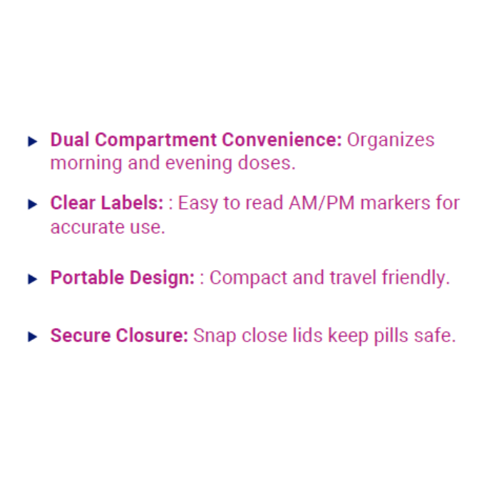 Life Pill Planner AM/PM Round Base Daily Dozer