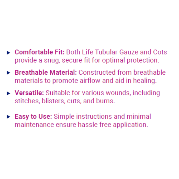 Life Tubular Gauze 7INx9IN 4s