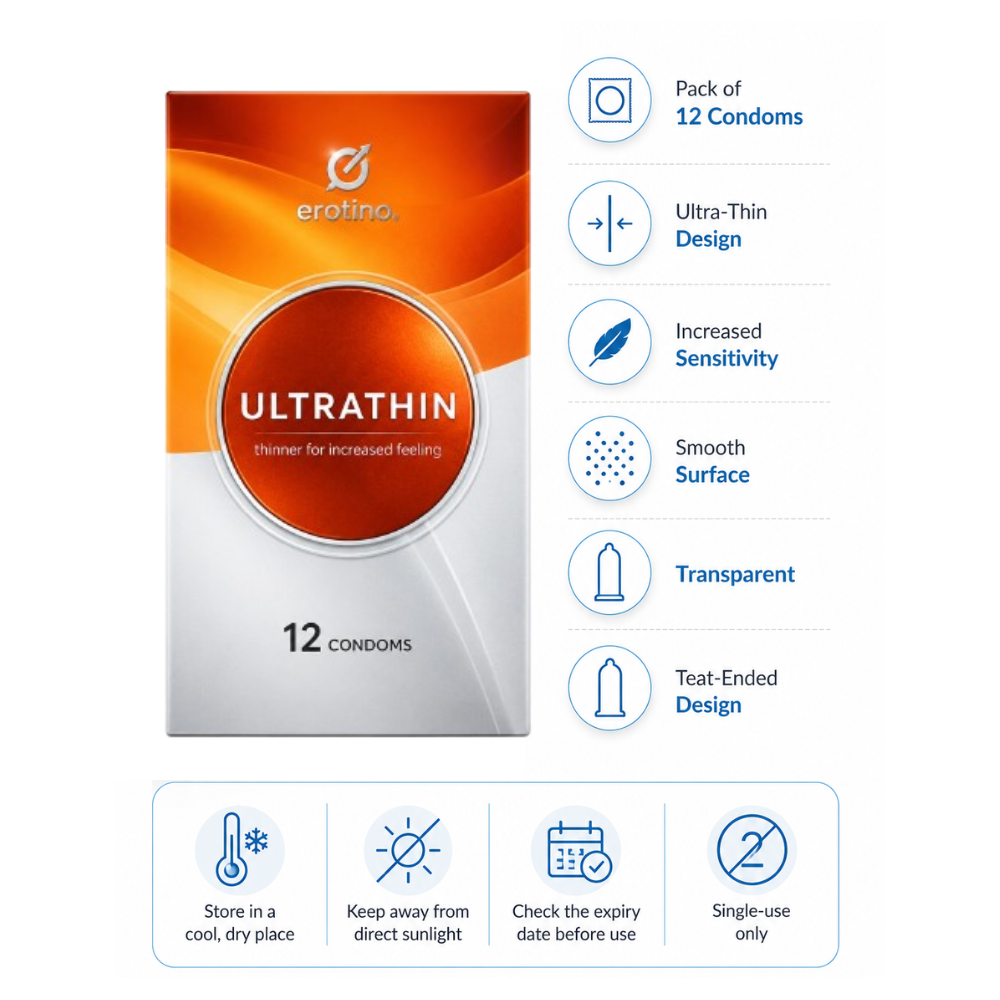 Life Ultrathin Condoms 12's