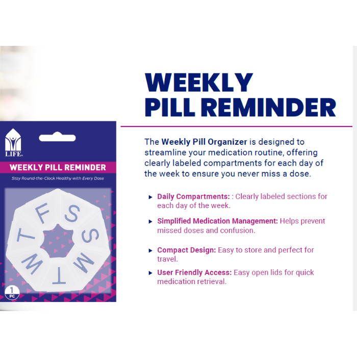 Life Weekly Pill Reminder 1s