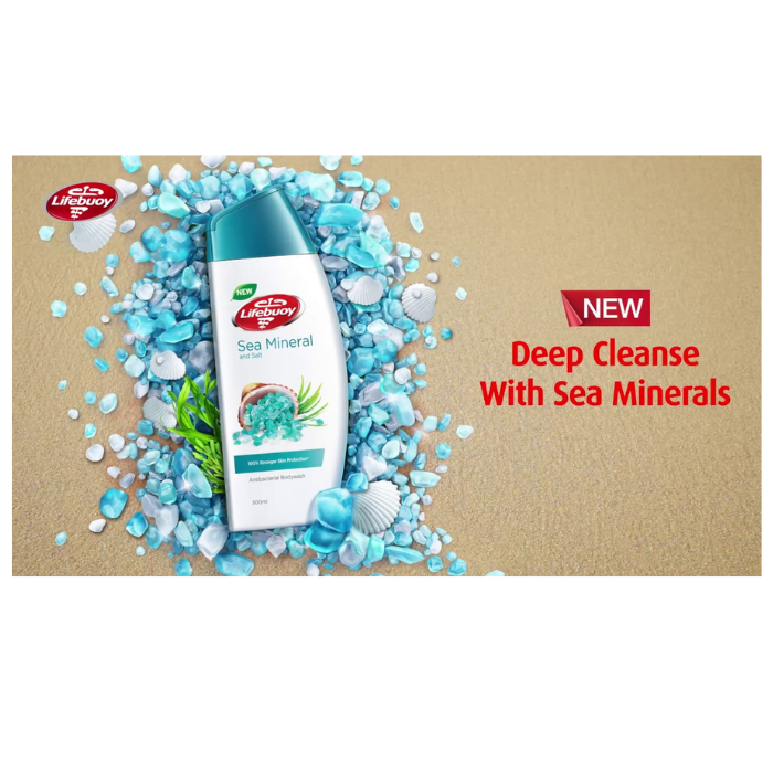Lifebuoy Sea Minerals Anti-Bacterial Body Wash 300ml