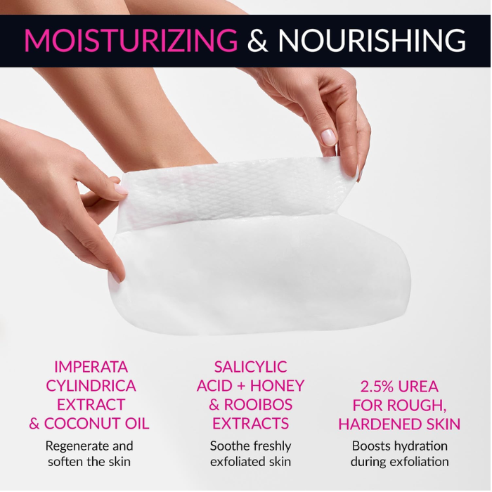 Lirene Foot Care Exfoliating Mask Socks Baby Soft Feet 2.5% Urea 150ml