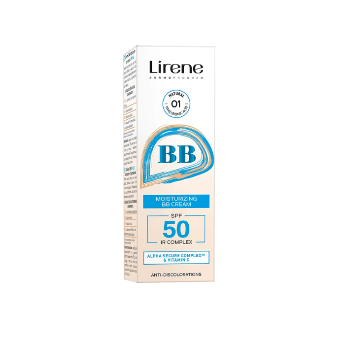 Lirene BB Moisturizing SPF50 Cream 01 Natural 30g