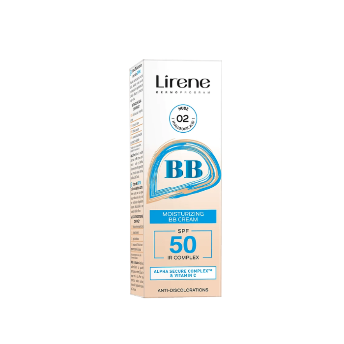 Lirene BB Moisturizing SPF50 Cream 02 Nude 30g
