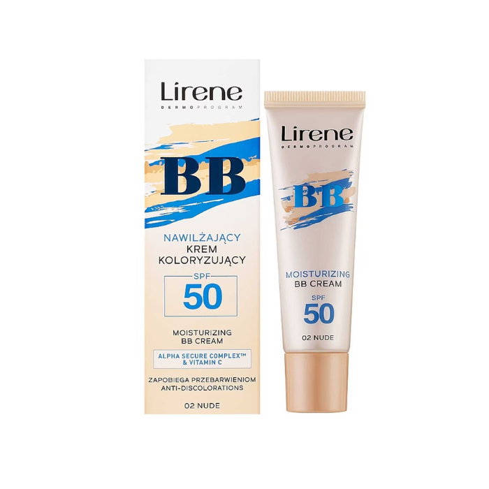 Lirene BB Moisturizing SPF50 Cream 02 Nude 30g