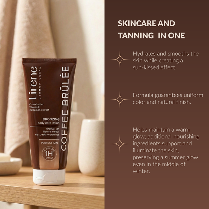 Lirene Bronzing Vegan Coffee Brulee Body Lotion 200ml