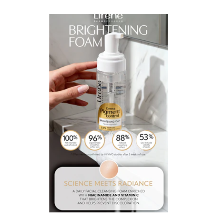 Lirene Derma Pigment Control Brightening Foam 150ml