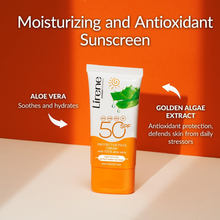 Lirene Dermoprogram (SPF50) Protective Face Cream 50ml