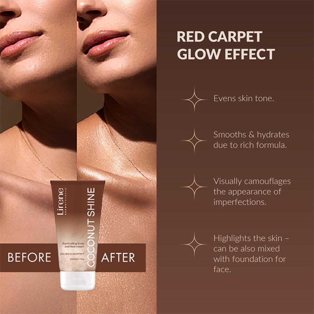 Lirene Perfect Tan Vegan Coconut Shine Cream 150ml