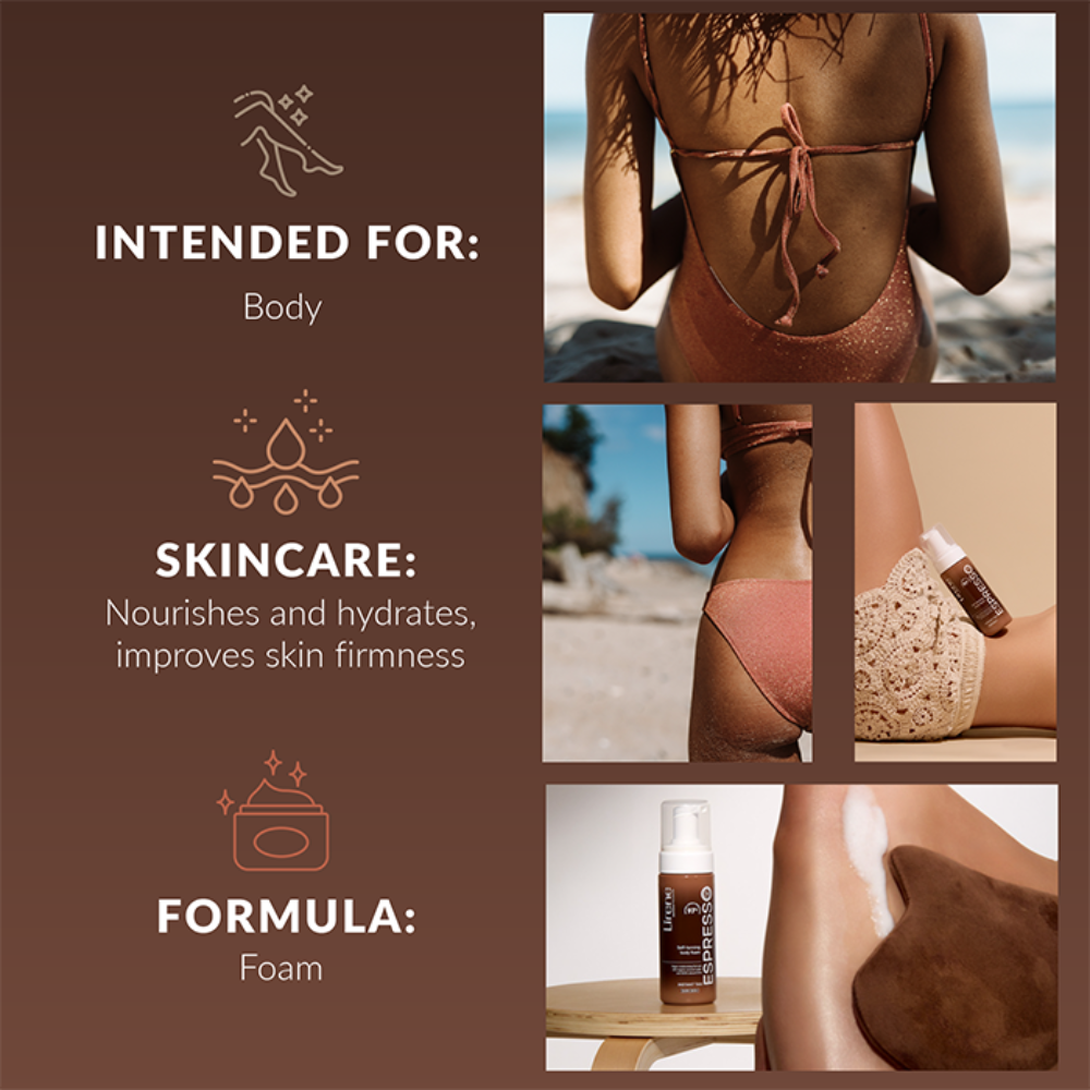 Lirene Self-Tanning Vegan Body Foam Espresso 150ml