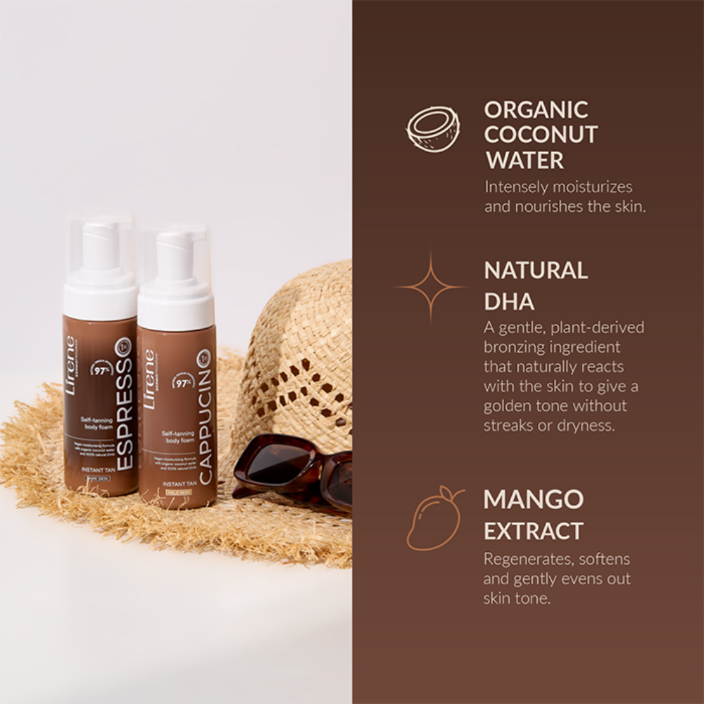 Lirene Self-Tanning Vegan Cappucino Body Foam 150ml