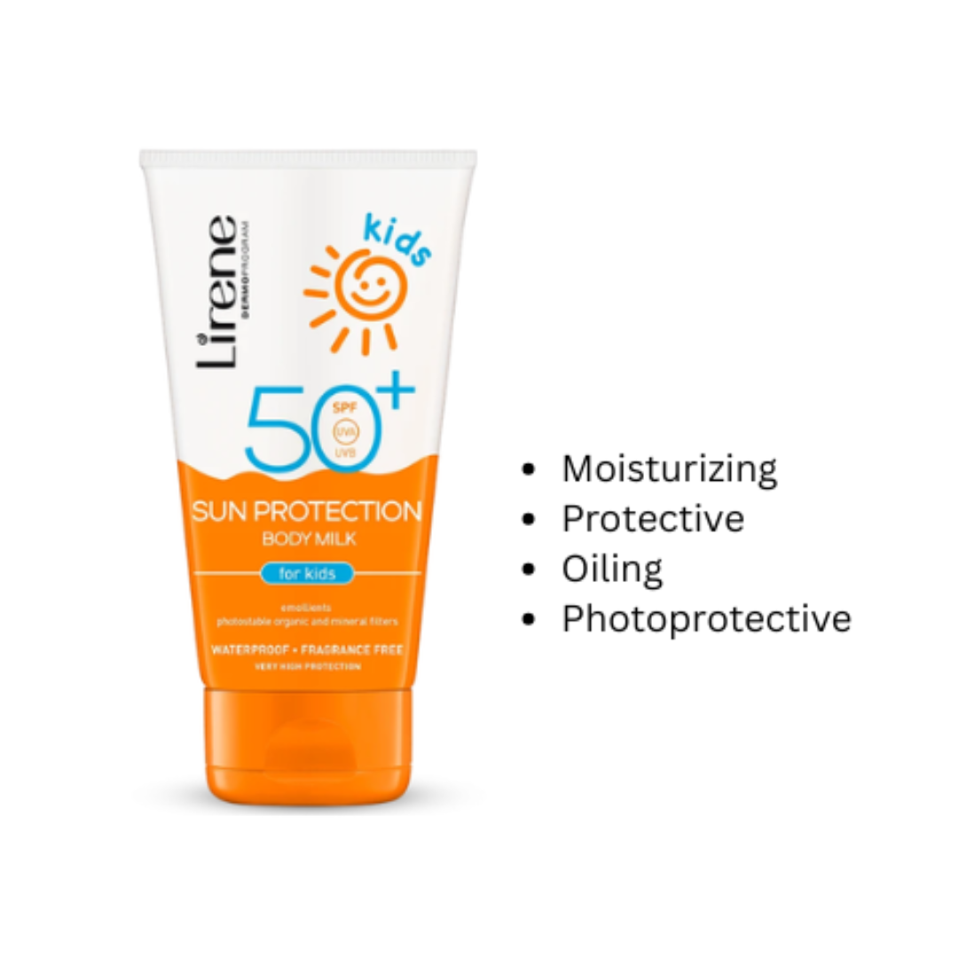 Lirene Sun Protection Body Milk (SPF 50+) For Kids 150ml