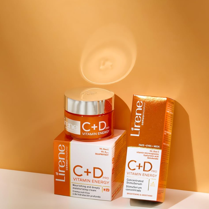 Lirene Vitamin Energy C + D Stimuserum + Day Night Set