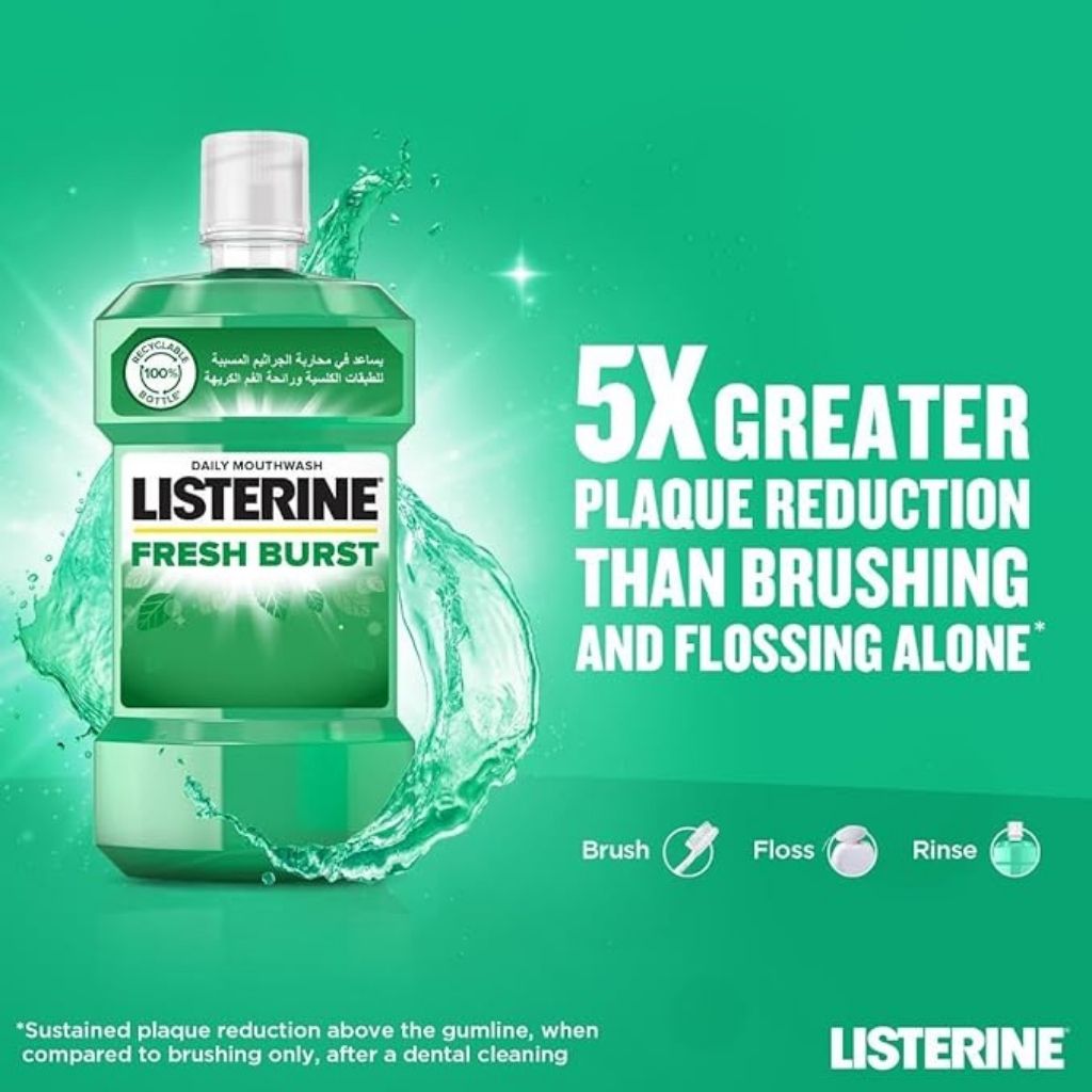 Listerine Fresh Burst Antiseptic Mouthwash 250 ml
