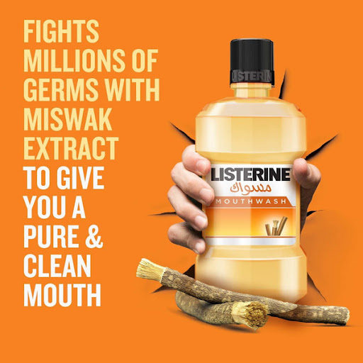 Listerine Miswak Mouthwash 500 ml